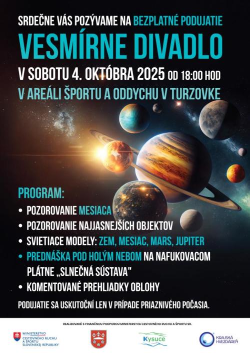 Plagát k podujatiu Vesmír divadlo