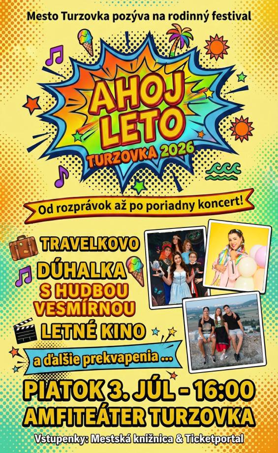 Plagát na podujatie AHOJ LETO