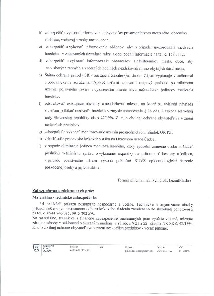 Príkaz CA