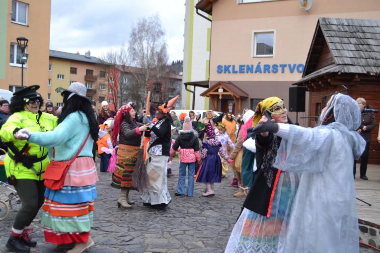 Fotografia z podujatia Fašiangový sprievod