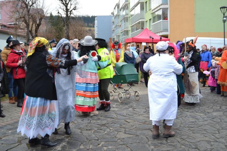 Fotografia z podujatia Fašiangový sprievod