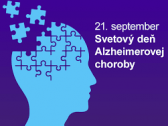 Svetový deň Alzheimerovej choroby 21. september  1